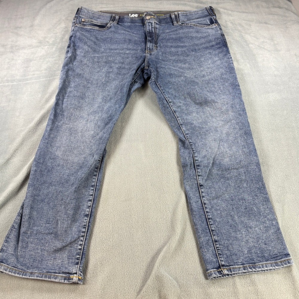 Lee Extreme Motion Athletic Fit Mens Jeans 42x30 Medium Wash Blue 102015274